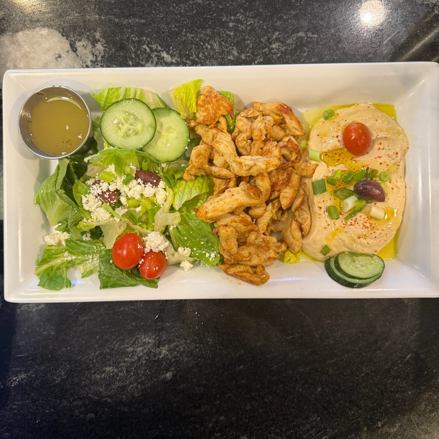 Chicken Shawarma Plate.