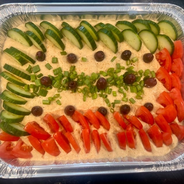 Hummus (Serves 10-12).