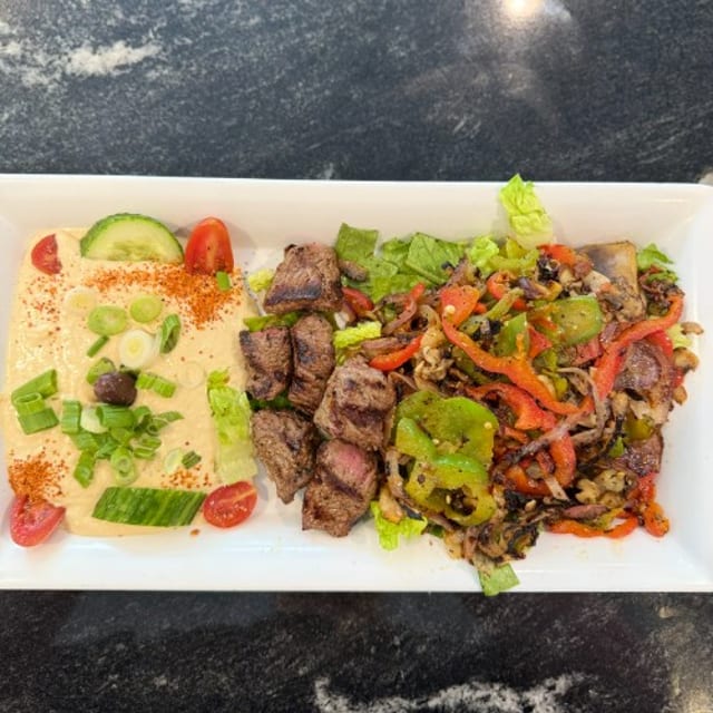 Beef Shish Plate.